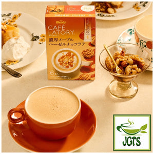 AGF - Blendy Cafe Latory Rich Maple Hazelnut Latte - Brewed in cup with box