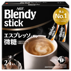 AGF Blendy Stick Espresso Au Lait Instant Coffee 24 Sticks