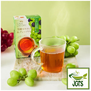 (AGF) - Blendy Cafe Latory Mellow Muscat & Grape Tea - served hot with box