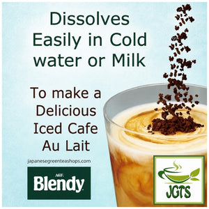 (AGF) - Blendy Cafe Latory Rich Creamy Caffe Latte Decaf - Easily Dissolves in milk or water