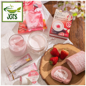 (AGF) - Blendy Cafe Latory Rich Strawberry White Chocolate Latte - Strawberry series