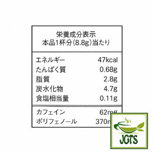(AGF) - Blendy Stick Cafe Au Lait (Original) Instant Coffee 8 Sticks - Nutrition information