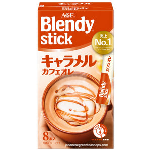 (AGF) - Blendy Stick Caramel Cafe Au Lait Instant Coffee 8 Sticks