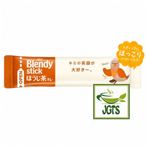(AGF) - Blendy Stick Houjicha Cafe Au Lait Instant Tea 6 Sticks - One individually wrapped stick