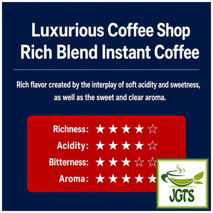 (AGF) - Luxurious Coffee Shop Rich Blend Instant Coffee (Jar) - Flavor chart (E)
