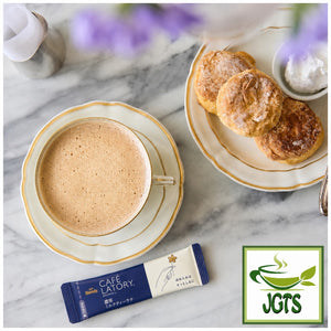 (AGF) . Blendy Cafe Latory Rich Milk Tea Latte 16 Sticks - Served hot in cup