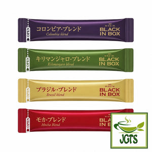 (AGF) Black In Box Assortment (Black) Instant Coffee - 4 individually wrapped sticks
