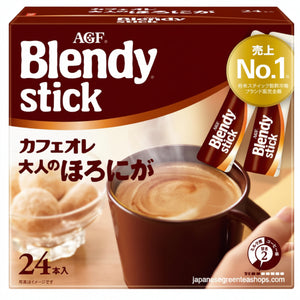 (AGF) Blendy Stick Cafe Au Lait (Otonna) Instant Coffee 24 Sticks