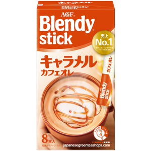 (AGF) Blendy Stick Caramel Cafe Au Lait Instant Coffee 8 Sticks