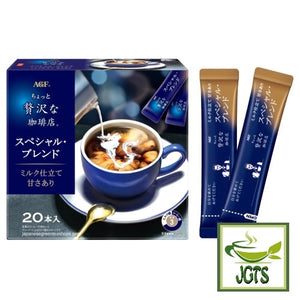 (AGF) Luxurious Coffee Shop Special Blend - outer box and sticks