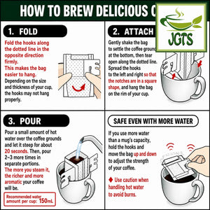 (AVANCE) Kunitaro Delicious Decaffeinated Drip Coffee - Instructions to brew (E)