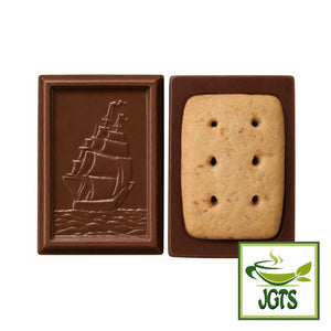 (Bourbon) Alfort Mini Chocolate Biscuits - Cookie Front and Back View