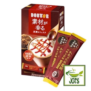 Doutor Coffee Brown Sugar Cafe Latte - Box and two sticks