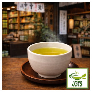 First Harvest Sencha with Gyokuro - Brewed in cup at teashop