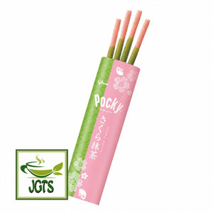 Glico Pocky Sakura Matcha - 8 individually wrapped packages