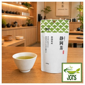 Harada Shizuoka Green Tea (100 grams) - Shizuoka tea and cup of green tea