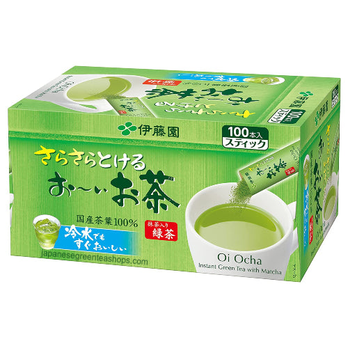 ITO EN Oi Ocha Sarasara Instant Green Tea With Matcha 100 Sticks