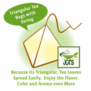 (ITO EN) Matcha Green Tea with Roasted Rice Premium Tea Bags 20 Pack - Triangle Tea Bags
