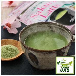 (Kaldi) Original Kyoto Uji Matcha Sakura Latte - Green tea with sakura brewed in cup