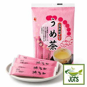 Kaneshichi Umecha with Dietary Fiber - Package and sticks