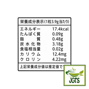 (Kanro) Gold Milk Matcha Latte - Nutrition information