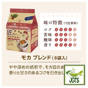 (Kataoka Bussan) Takumi's Mocha Blend Drip Coffee - Coffee blends flavor chart