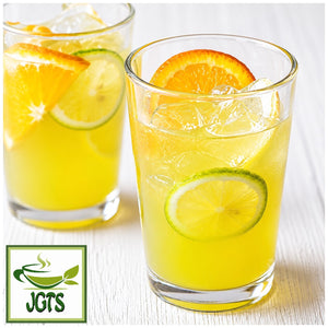 (Kataoka Tsujiri) Green Lemon Tea with Uji Matcha and Honey- Served iced with fruit