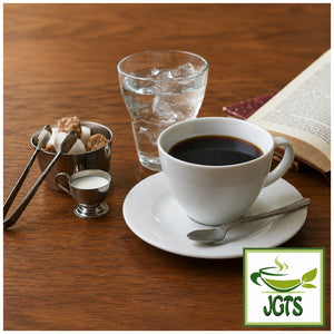 (Key Coffee) - KEY DOORS+Blue Mountain Blend (VP) Ground Coffee - Brewed in white cup