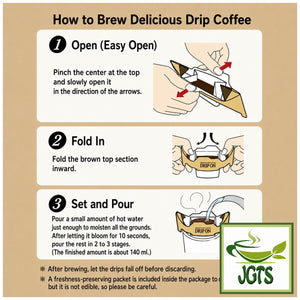 (Key Coffee) Drip On Variety Pack - How to brew Drip On English