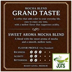 (Key Coffee) Grand Taste Mocha Blend Ground Coffee - Coffee flavor chart (E)