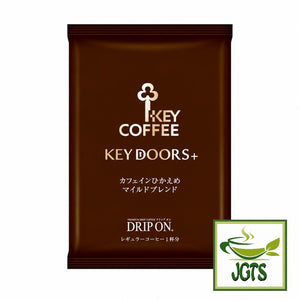 (Key Coffee) KEY DOORS Drip On Low Caffeine Mild Blend - Individually wrapped drip coffee filter packet