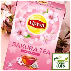 (Lipton) Sakura Tea Japan Limited Blend - Package with sakura