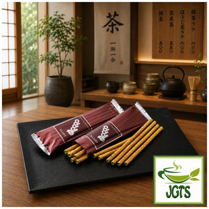 Lotte - Toppo Carefully Selected Fragrant Matcha - Served on a tray at tea shop