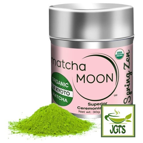 Matcha Moon Spring Zen (Superior Ceremonial Grade) - Matcha tin and powder