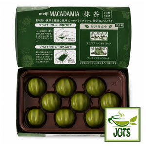 (Meiji) - Macadamia Rich Matcha - Photograph of open box