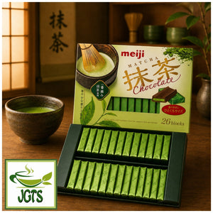 (Meiji) Matcha Chocolate - 26 Pieces of matcha chocolate in box