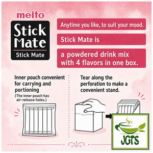 (Meito Sangyo) - Stick Mate Fruit Tea Assortment - Easy take out Stand Box (E)