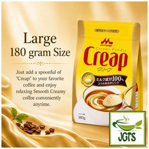 Morinaga Creap - Creamy Powder Coffee Creamer - Large 180 gram size