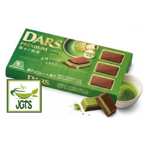 Morinaga DARS Premium Gorgeous Matcha - Box with matcha image