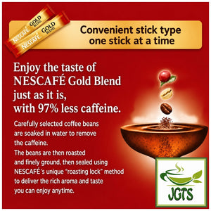 Nescafe - Gold Blend Black Caffeineless Instant Coffee - Carefully selected coffee beans (E)