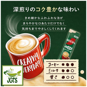 Nescafé Excella Fuwa Cafe Latte Deep Flavor Instant Coffee - Flavor chart