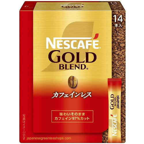 Nescafe Gold Blend Black Caffeineless Instant Coffee 14 Sticks