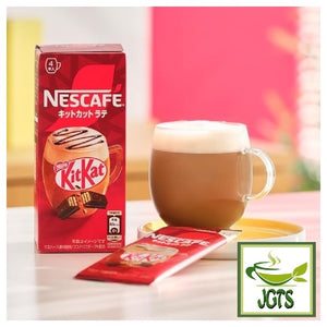 Nescafe KitKat Latte - Package and cup of latte
