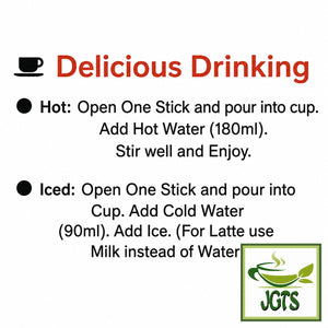 (Nestle) Fragrant Matcha Latte Instant Tea - How to brew