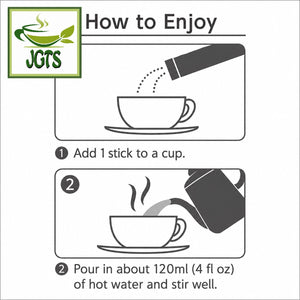 (Nittoh) - Black Tea Warm Hihatsu Ginger - Instructions to brew ginger tea (E)