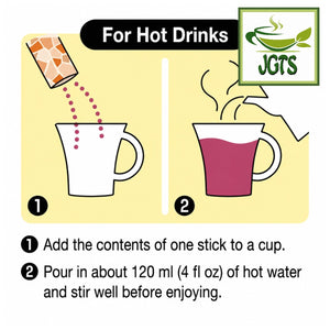 (Nittoh) - Nigiwai Tohoku La France Tea - Instructions how to make La France tea hot (E)