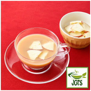 (Nittoh) - Nigiwai Tohoku Royal Milk Tea Apple - Served hot with apple slices