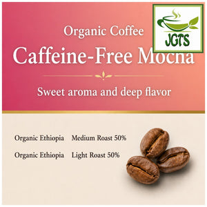 Ogawa Coffee Shop - Organic Decaffeinated Mocha Blend Ground Coffee - Sweet aroma and deep flavor (E)