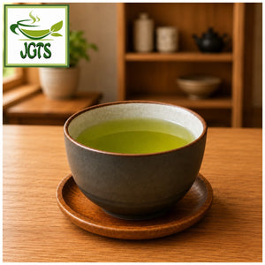 Sayama Green Tea with Uji Matcha - cup of hot green tea