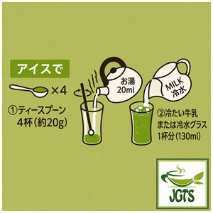 Sefco Matcha Latte - Instructions to brew Iced